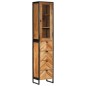 vidaXL Conjunto de muebles baño 4 pzas madera maciza acacia y hierro vidaXL Conjunto de muebles baño 4 pzas madera maciza acacia y hierro