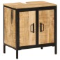 vidaXL Conjunto de muebles de baño 4 pzas madera maciza mango y hierro vidaXL Conjunto de muebles de baño 4 pzas madera maciza mango y hierro