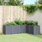 vidaXL Jardinera PP gris 160x120x53 cm vidaXL Jardinera PP gris 160x120x53 cm