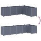 vidaXL Jardinera PP gris 160x120x53 cm vidaXL Jardinera PP gris 160x120x53 cm