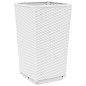 vidaXL Jardineras 4 unidades PP blanco 32,5x32,5x57 cm vidaXL Jardineras 4 unidades PP blanco 32,5x32,5x57 cm