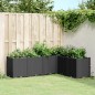 vidaXL Jardinera PP negro 160x120x53 cm vidaXL Jardinera PP negro 160x120x53 cm