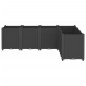 vidaXL Jardinera PP negro 160x120x53 cm vidaXL Jardinera PP negro 160x120x53 cm