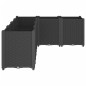 vidaXL Jardinera PP negro 160x120x53 cm vidaXL Jardinera PP negro 160x120x53 cm
