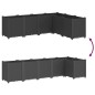 vidaXL Jardinera PP negro 160x120x53 cm vidaXL Jardinera PP negro 160x120x53 cm