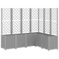vidaXL Jardinera con enrejado PP gris claro 160x120x140 cm vidaXL Jardinera con enrejado PP gris claro 160x120x140 cm