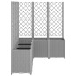 vidaXL Jardinera con enrejado PP gris claro 160x120x140 cm vidaXL Jardinera con enrejado PP gris claro 160x120x140 cm
