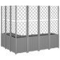 vidaXL Jardinera con enrejado PP gris claro 160x120x140 cm vidaXL Jardinera con enrejado PP gris claro 160x120x140 cm