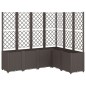 vidaXL Jardinera con enrejado PP marrón 160x120x140 cm vidaXL Jardinera con enrejado PP marrón 160x120x140 cm