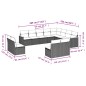 vidaXL Set de sofás de jardín 12 pzas y cojines ratán sintético marrón vidaXL Set de sofás de jardín 12 pzas y cojines ratán sintético marrón