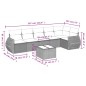vidaXL Set sofás de jardín 7 piezas y cojines ratán sintético beige vidaXL Set sofás de jardín 7 piezas y cojines ratán sintético beige