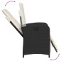 vidaXL Set de muebles jardín 5 pzas con cojines ratán sintético negro vidaXL Set de muebles jardín 5 pzas con cojines ratán sintético negro