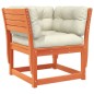 vidaXL Set muebles jardín 8 pzas con cojines madera pino marrón cera vidaXL Set muebles jardín 8 pzas con cojines madera pino marrón cera