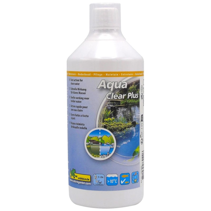 Ubbink Tratamiento de agua de estanques Aqua Clear Plus 1000ml 20000l Ubbink Tratamiento de agua de estanques Aqua Clear Plus 1000ml 20000l