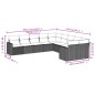 vidaXL Set de sofás de jardín 10 pzas cojines ratán sintético negro vidaXL Set de sofás de jardín 10 pzas cojines ratán sintético negro