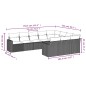 vidaXL Set de sofás de jardín 10 pzas cojines ratán sintético negro vidaXL Set de sofás de jardín 10 pzas cojines ratán sintético negro