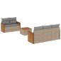 vidaXL Juego de sofás jardín con cojines 6 pzas ratán sintético beige vidaXL Juego de sofás jardín con cojines 6 pzas ratán sintético beige