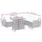 vidaXL Set de comedor de jardín 7 pzas y cojines ratán sintético negro vidaXL Set de comedor de jardín 7 pzas y cojines ratán sintético negro