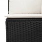 vidaXL Set de comedor de jardín 7 pzas y cojines ratán sintético negro vidaXL Set de comedor de jardín 7 pzas y cojines ratán sintético negro