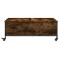 vidaXL Mesa de centro con ruedas madera ingeniería roble 91x55x34 cm vidaXL Mesa de centro con ruedas madera ingeniería roble 91x55x34 cm