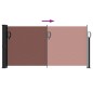 vidaXL Toldo lateral retráctil marrón 100x300 cm vidaXL Toldo lateral retráctil marrón 100x300 cm