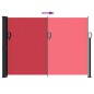 vidaXL Toldo lateral retráctil rojo 140x300 cm vidaXL Toldo lateral retráctil rojo 140x300 cm