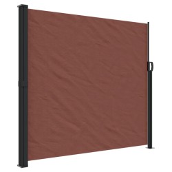 vidaXL Toldo lateral retráctil de jardín marrón 180x300 cm