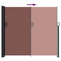 vidaXL Toldo lateral retráctil de jardín marrón 180x300 cm