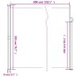 vidaXL Toldo lateral retráctil marrón 200x300 cm