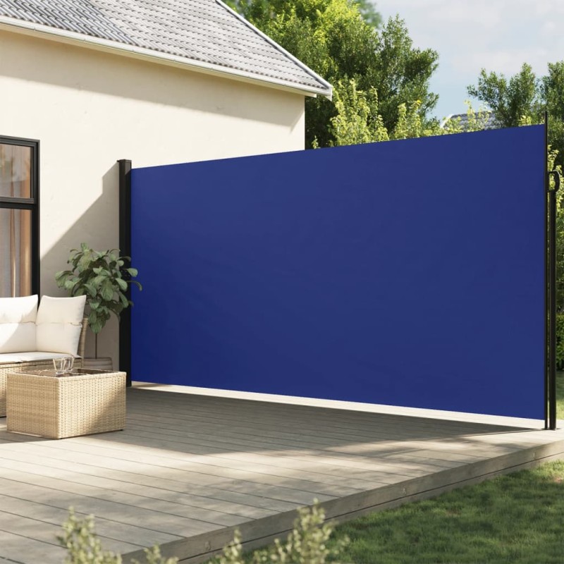 vidaXL Toldo lateral retráctil azul 220x300 cm vidaXL Toldo lateral retráctil azul 220x300 cm