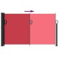 vidaXL Toldo lateral retráctil rojo 120x500 cm vidaXL Toldo lateral retráctil rojo 120x500 cm