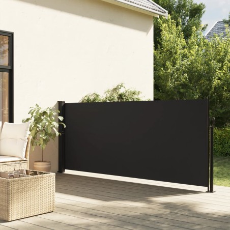 vidaXL Toldo lateral retráctil negro 120x500 cm