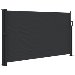 vidaXL Toldo lateral retráctil negro 120x500 cm