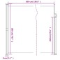 vidaXL Toldo lateral retráctil azul 200x500 cm vidaXL Toldo lateral retráctil azul 200x500 cm
