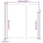 vidaXL Toldo lateral retráctil rojo 220x500 cm vidaXL Toldo lateral retráctil rojo 220x500 cm