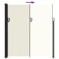 vidaXL Toldo lateral retráctil crema 220x500 cm vidaXL Toldo lateral retráctil crema 220x500 cm