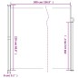 vidaXL Toldo lateral retráctil crema 220x500 cm vidaXL Toldo lateral retráctil crema 220x500 cm
