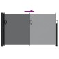 vidaXL Toldo lateral retráctil negro 120x600 cm vidaXL Toldo lateral retráctil negro 120x600 cm