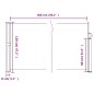 vidaXL Toldo lateral retráctil negro 120x600 cm vidaXL Toldo lateral retráctil negro 120x600 cm