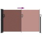 vidaXL Toldo lateral retráctil marrón 120x600 cm vidaXL Toldo lateral retráctil marrón 120x600 cm