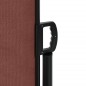 vidaXL Toldo lateral retráctil marrón 120x600 cm vidaXL Toldo lateral retráctil marrón 120x600 cm
