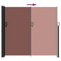 vidaXL Toldo lateral retráctil marrón 180x600 cm vidaXL Toldo lateral retráctil marrón 180x600 cm