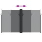 vidaXL Toldo lateral retráctil negro 200x600 cm vidaXL Toldo lateral retráctil negro 200x600 cm