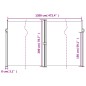 vidaXL Toldo lateral retráctil negro 200x600 cm vidaXL Toldo lateral retráctil negro 200x600 cm