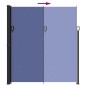 vidaXL Toldo lateral retráctil azul 220x600 cm vidaXL Toldo lateral retráctil azul 220x600 cm