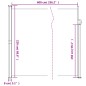 vidaXL Toldo lateral retráctil azul 220x600 cm vidaXL Toldo lateral retráctil azul 220x600 cm