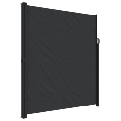 vidaXL Toldo lateral retráctil negro 220x600 cm