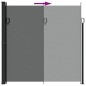 vidaXL Toldo lateral retráctil negro 220x600 cm vidaXL Toldo lateral retráctil negro 220x600 cm