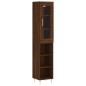 vidaXL Aparador alto madera contrachapada roble marrón 34,5x34x180 cm vidaXL Aparador alto madera contrachapada roble marrón 34,5x34x180 cm