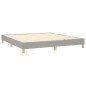 vidaXL Cama box spring con colchón tela gris claro 160x200 cm vidaXL Cama box spring con colchón tela gris claro 160x200 cm